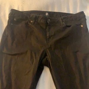 Black Stretch Denim Leggings from the Gap size 20